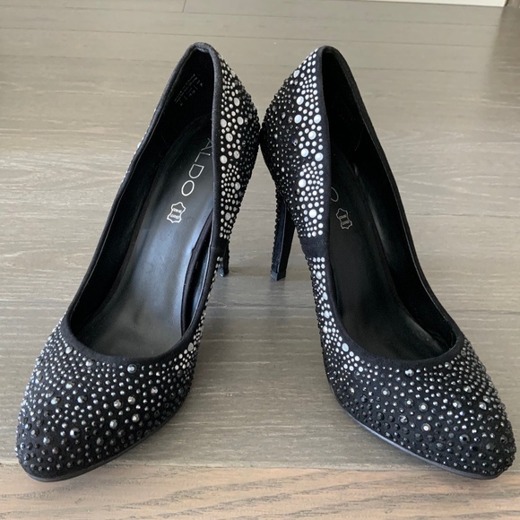 Aldo, Sparkle Studded Heels, Size US 9 - Picture 4 of 6